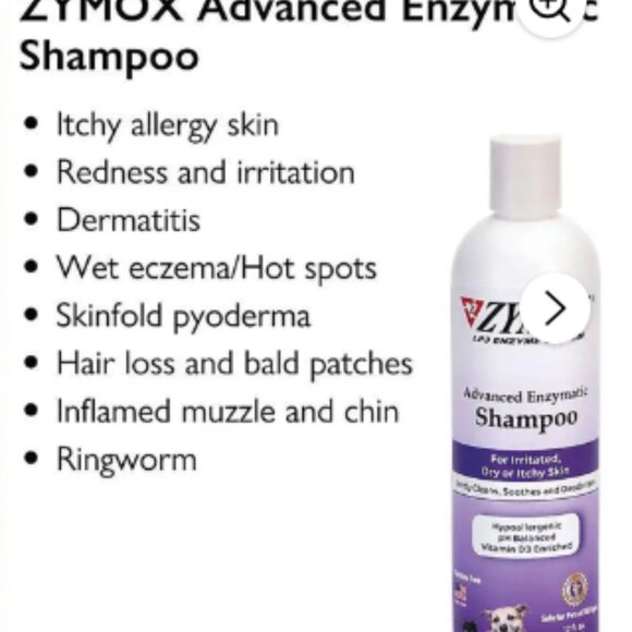 Zymox Enzymatic Pet Itch Relief Therapy Shampoo and Conditioning Rinse - Picture 2 of 8